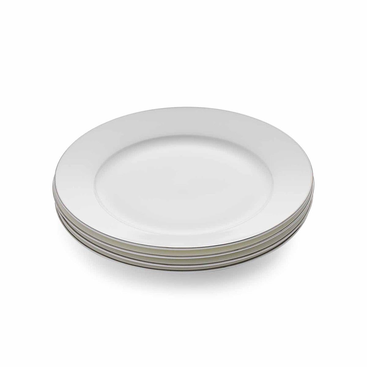 Royal Worcester Serendipity Platinum Set of 4 Side Plates 20cm White Bone China