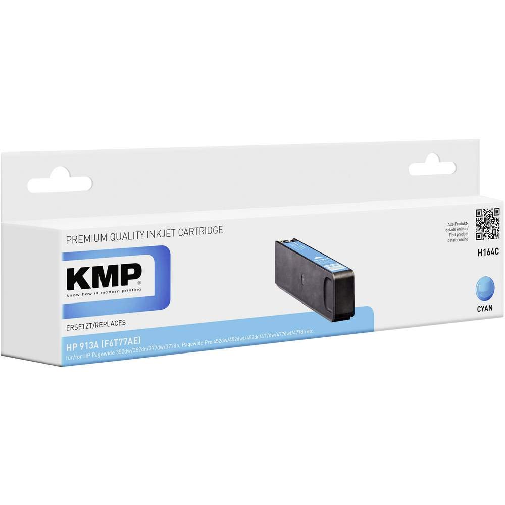 KMP Printtechnik AG KMP Patrone HP 913A (F6T77AE) cyan 3000 S. H164C refilled