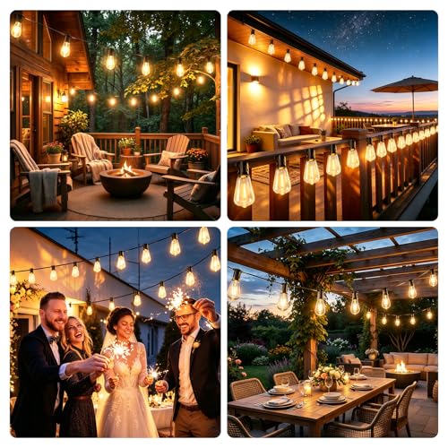 oneup Outdoor String Lights 200FT LED Patio Lights - image 9