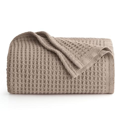 Bedsure Gentlesoft 100% Cotton Blanket Twin XL Size for College