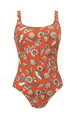 Rosa Faia Marle Women`s One-Piece Swimsuit, ANI-7866, 08C, Coral