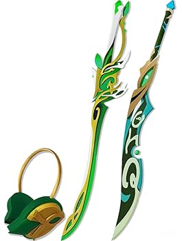 Amazon.co.jp: 原神 コスプレ道具 剣 武器 萃光の裁葉