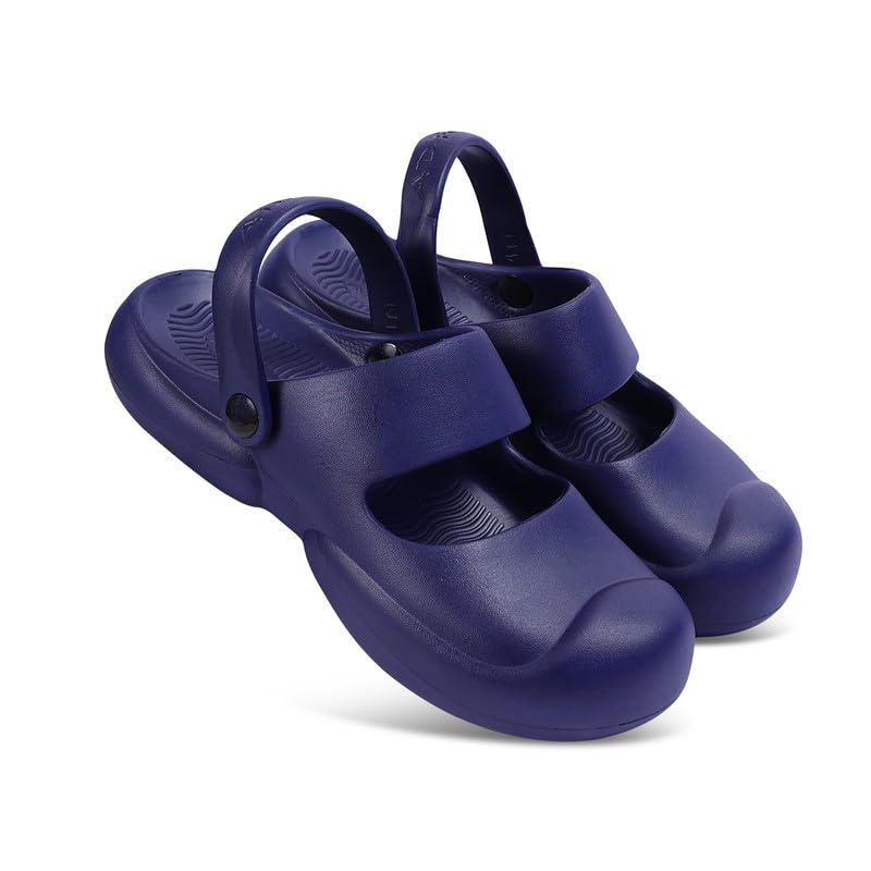 AD-FOAM Eva Material Clogs for Women Ergonomic Support & Cushioned Footbeds | Breathable Material | No Heel (5_Navy) (B0D1V24G8M) Amazon Price History, Amazon Price Tracker
