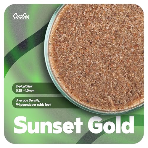 Image of CaribSea Super Naturals Aquascape Sunset Gold - 10 lb - Natural Substrate for Freshwater Aquariums, Perfect for Aquascaping & Creating Vibrant Landscapes