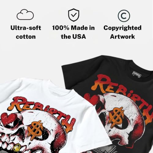 Image of DopeSkill Halloween Graphic Tee Streetwear Hip Hop Hypebeast Unisex T-Shirt Sneaker Colour Matching Shirts Spooky Graphic