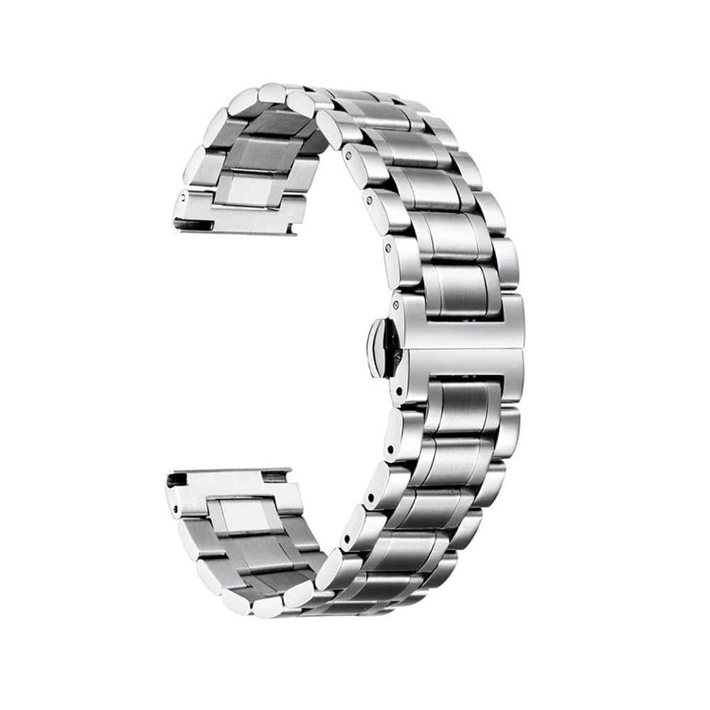 Paski do zegarków ze stali nierdzewnej 18 mm, 19 mm, 20 mm, 21 mm, 22 mm, 24 mm, metalowy zamiennik paska do smartwatcha proste i zakrzywione końcówki dla mężczyzn i kobiet