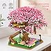 XIU Cherry Blossom Treehouse Building Sets,(2008pcs) Mini Blocks Building Sets for Adults, Japanese Sakura Treehouse Building Blocks Sets for Girls Aged 8-12, Gift idea for Women Kids 8+