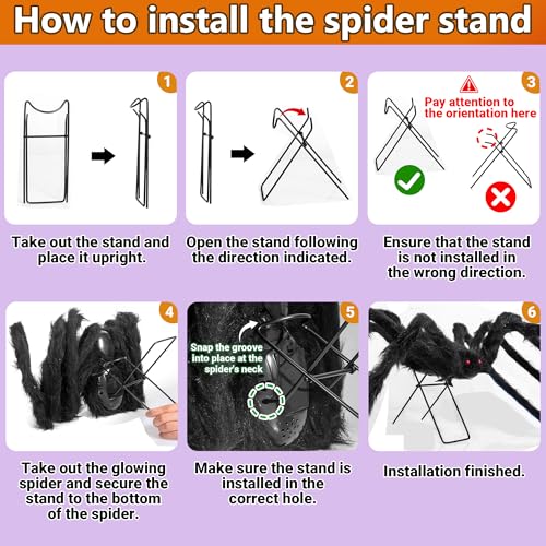 Light-Up Halloween Spiders DROPS TO - image 5