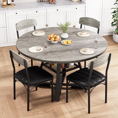 42-Inch Round Dining Table Set