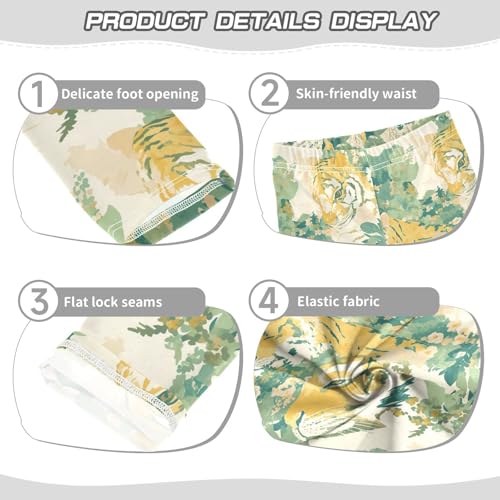 KLL Tigers Print Toddler Baby Girl Cotton Pants Casual High Waisted Athleisure Pants Sports3