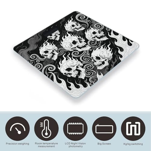 Báscula de Baño Digital con Pantalla LED y Vidrio Templado miniatura 3
