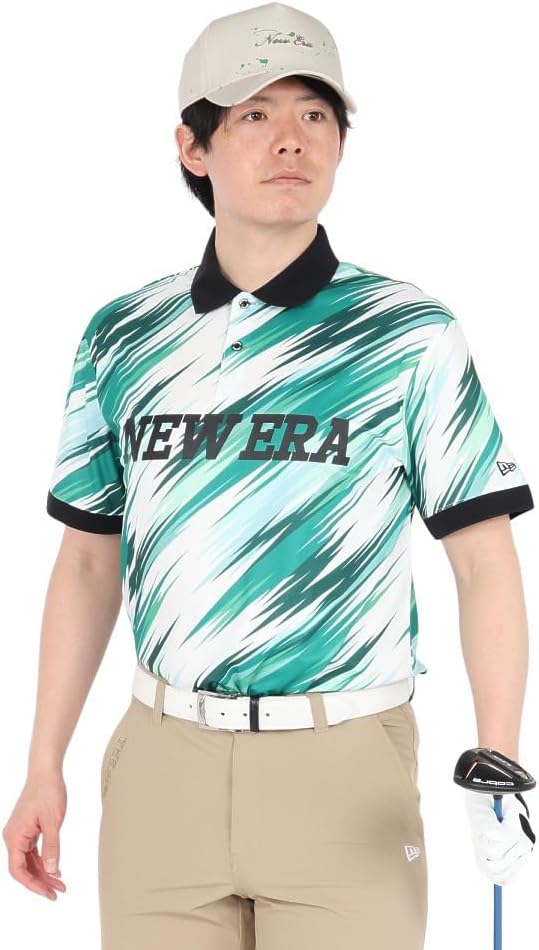 Amazon.co.jp: [NEW ERA GOLF] ユニセックス 半袖 鹿の子