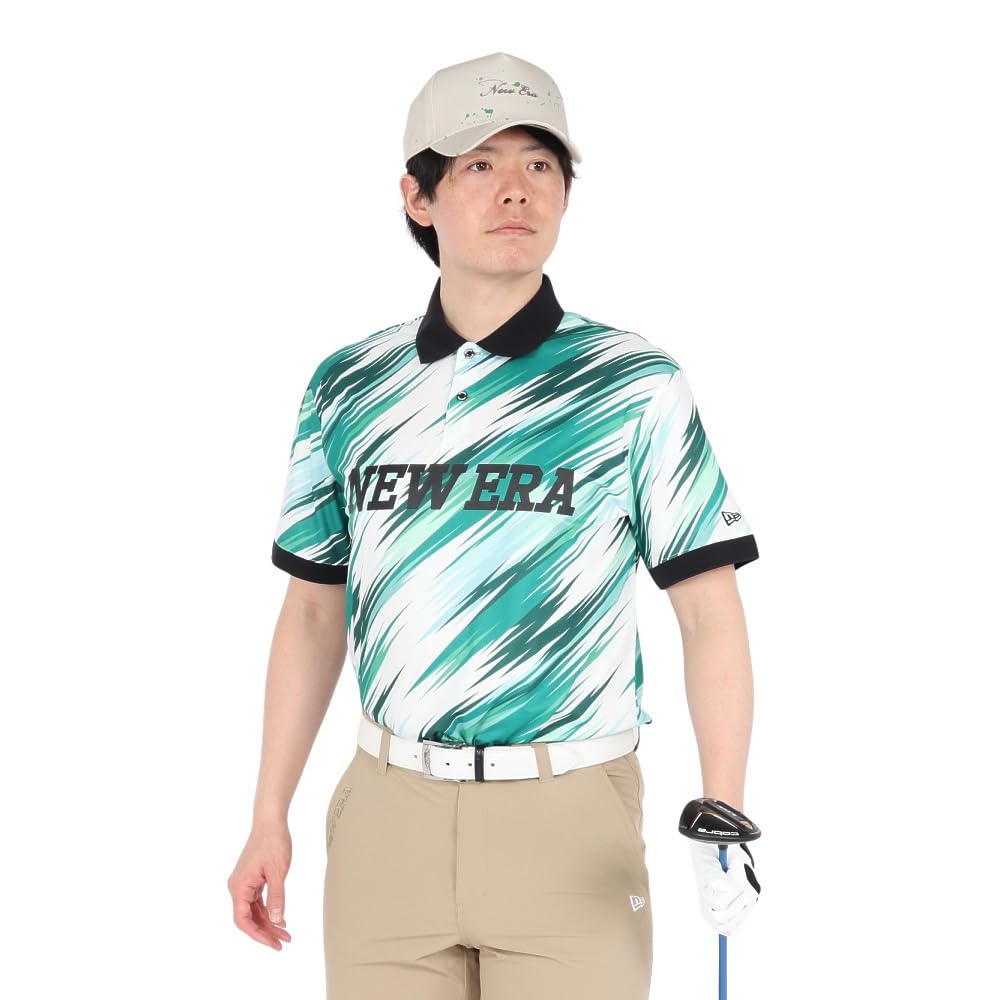 Amazon.co.jp: [NEW ERA GOLF] ユニセックス 半袖 鹿の子