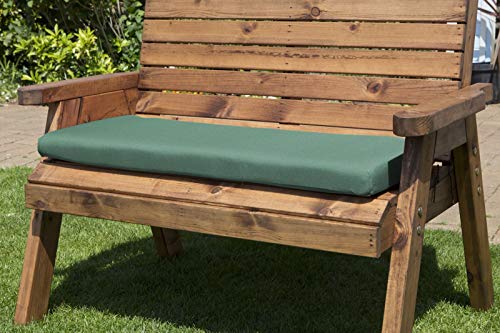 UKG Garden Furniture Cushions - Green Waterproof 2 Seater Bench Cushion L96xW40xD5cm