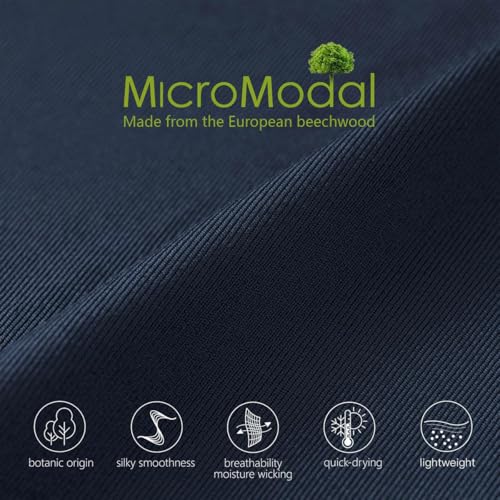 Image of Men's Underwear Micro Modal 3 Pack Boxer Briefs Men Fly