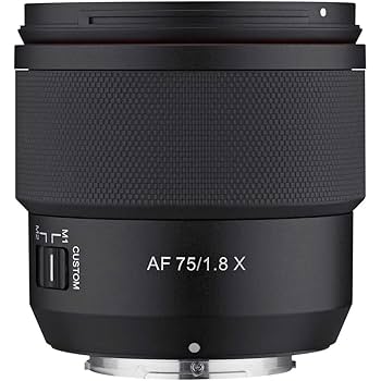 Amazon.com : Samyang AF 75mm F1.8 for Fuji X - Lightweight