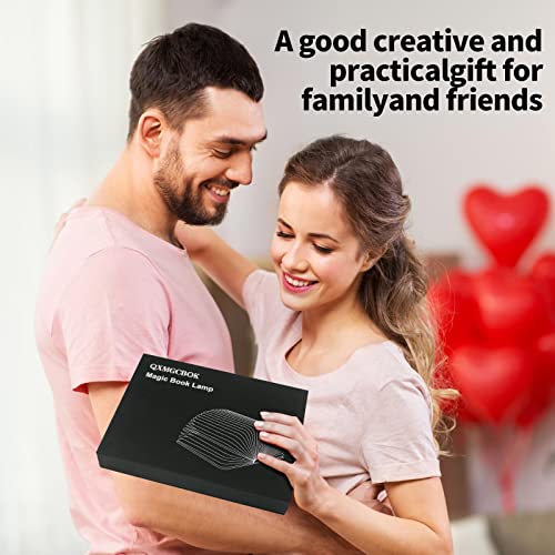 image for QXMGCBOK Dragon Book Lamp,Folding Night Light,3D Embossed Light,Faux B