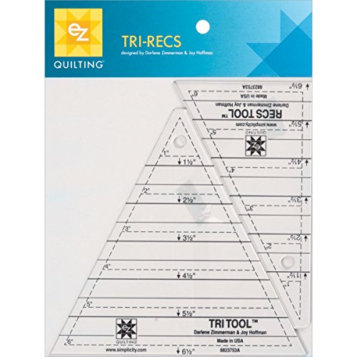 Price comparison product image EZ Quilting Tri-Recs Tools Acrylic Template,  Clear