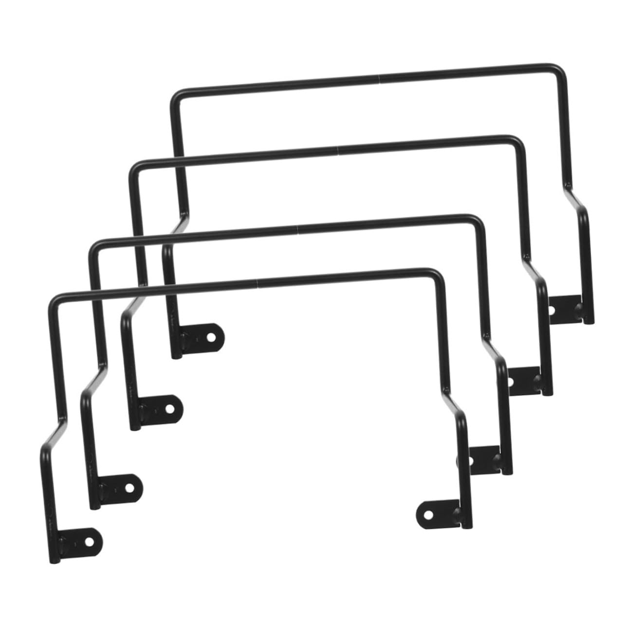 Butées de matelas en métal noir Toyvian, stabilisateur de matelas antidérapant (4 pièces)