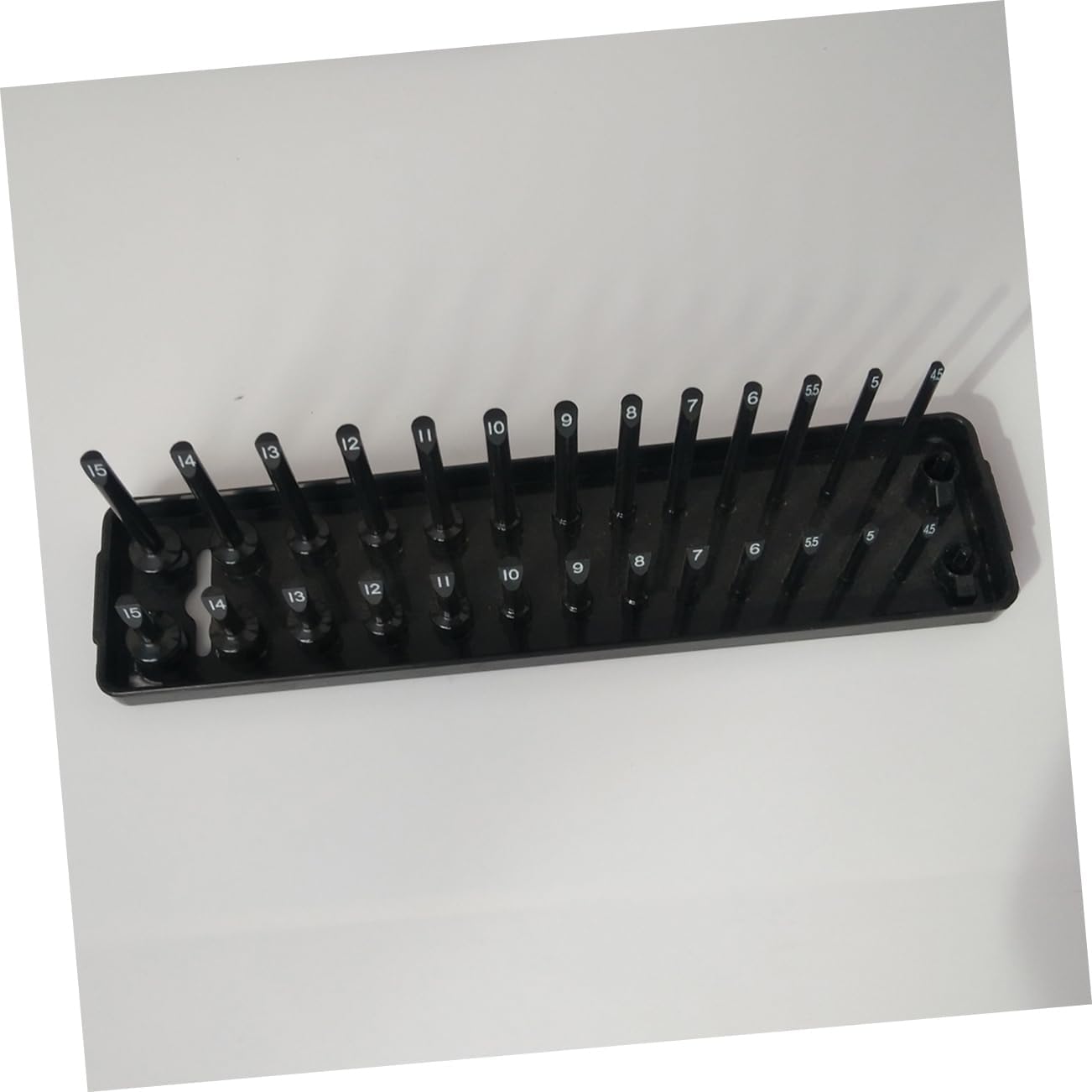 6pc Socket Holder Set Modular Socket Organizer Inch Scocket Tray Rack Storage Bracket Random Color