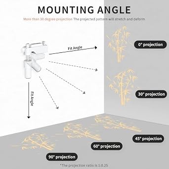 GOBO Projector Indoor Home Logo Projector Portable 8W Floor Light Lamp