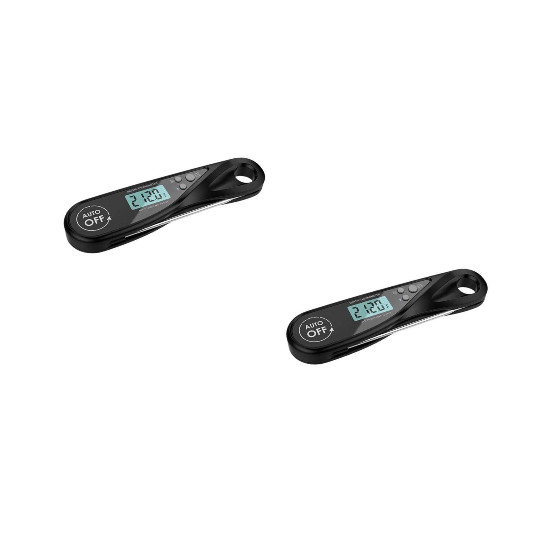 Amosfun 2 Piezas Termómetro De Barbacoa Sonda De Lectura Instantánea Medidor De Temperatura De Mermelada Termómetro De Carne a La Parrilla Freidora Parrilla De Comida Black Abdominales