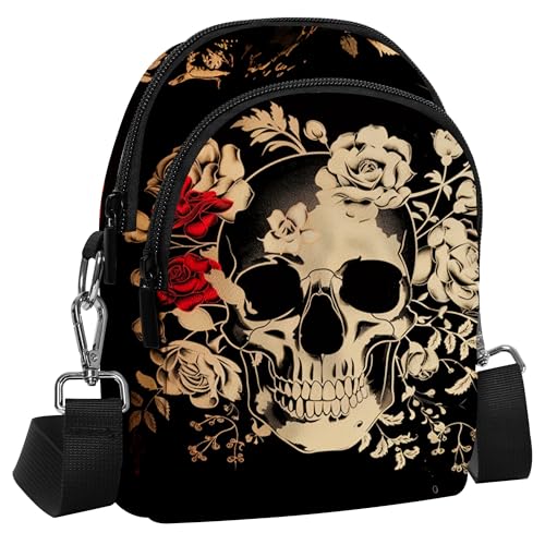 Yrebyou Small Crossbody Bags for Women Casual Cell Phone Purse Waterproof Over Shoulder Handbag with Card Slots