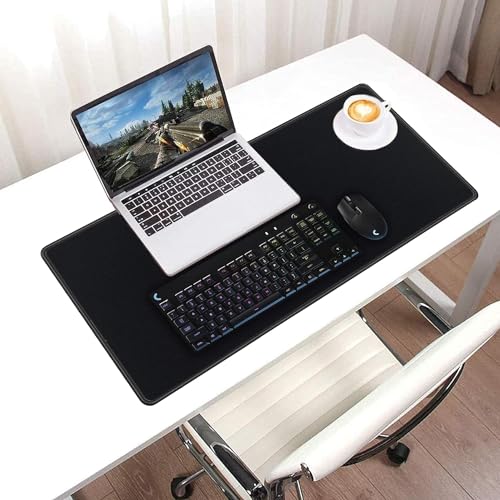 Storite 900x400x2mm Extended Gaming Mouse Pad for Laptop/Computer with Stitched Embroidery Edges and Water Resistance Coating Natural Non Slippery Rubber Base Mousepad Desk Mat - Black 9 51qKCeU71yL