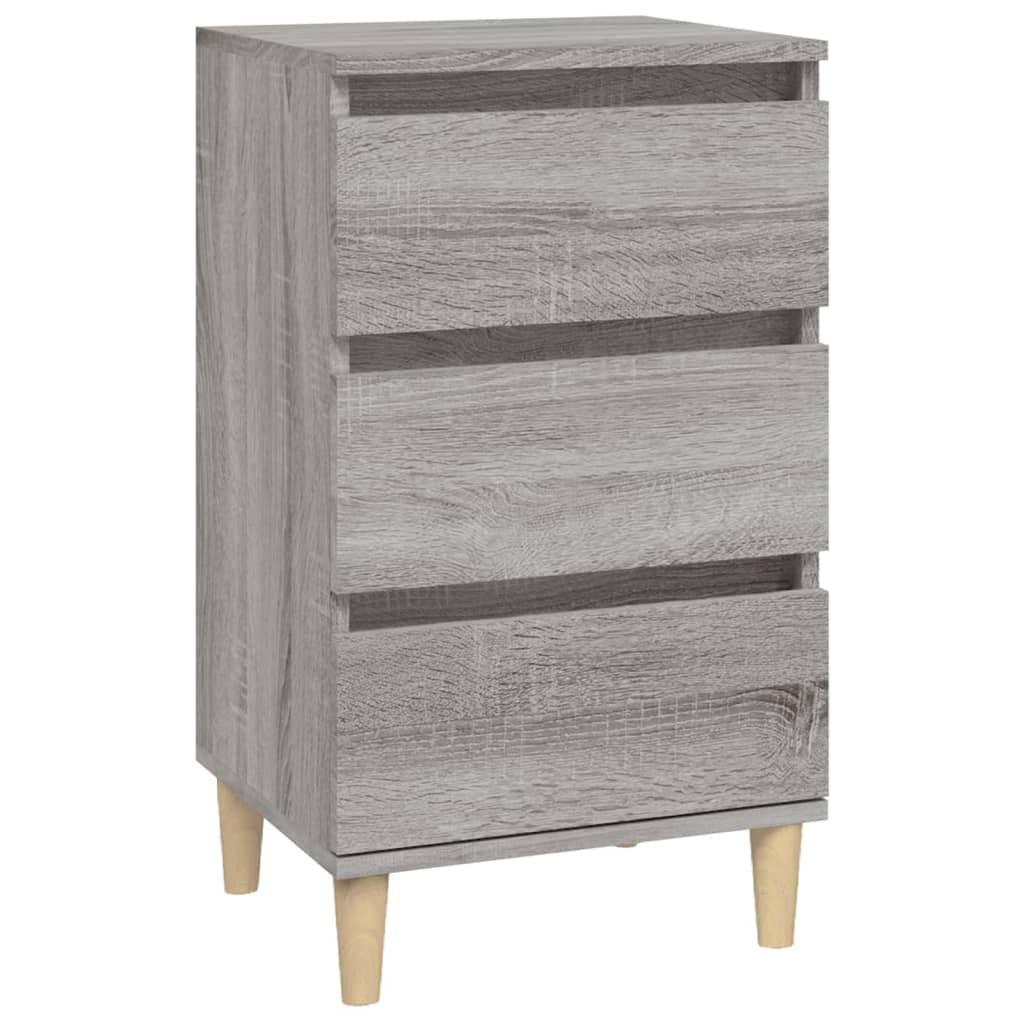Vidaxl Grey Sonoma Bedside Cabinet Bedroom Furniture Bedside Table Telephone Stand End Table Nightstand Bed Cabinet 40X35x70 Cm Engineered Wood