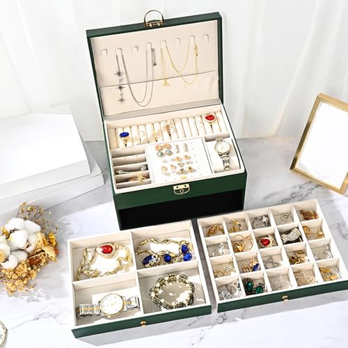 Boîte de rangement bijoux à compartiments multifonction pour boucles d'oreilles - 6