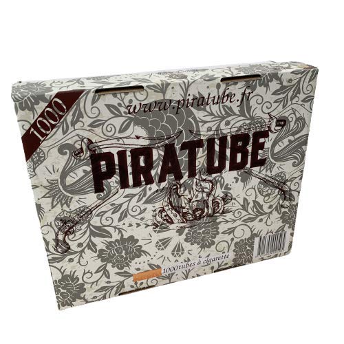 PIRATUBE : 1000 Tubes a Cigarette | Tubes avec filtres | Boite rigide pas de tube écrasé Cover