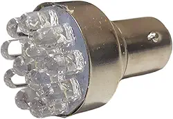 Lampada de Led Branco 2 Polos Lanterna Traseira Luz de Freio Moto Universal