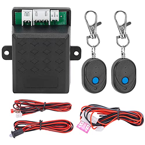 Fydun Car Alarm System,Intelligent Car Engine Immobilizer System Remote Control Anti-Theft Anti-Hijack Security Alarm Kit