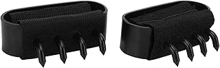 4 Tooth Spikes Crampon Hooks Adjustable Wristband Steel Nylon Climbing Hand Claw for Trees Wall Rock Climbing with Traditional Claw Design