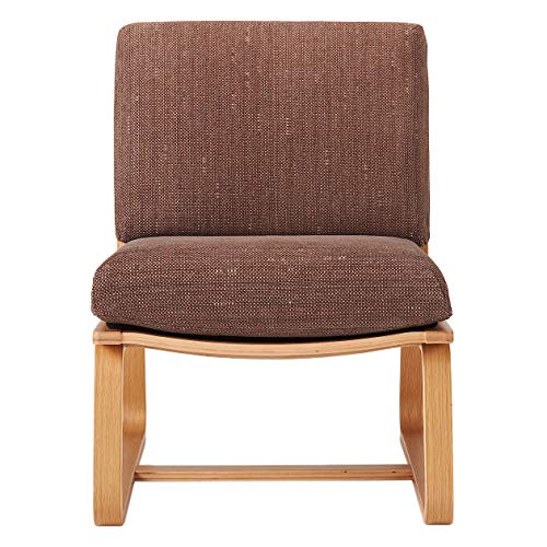 無印良品 綿ポリエステル変り織リビングでもダイニングでもつかえるソファチェア用カバー/ブラウン 02884864