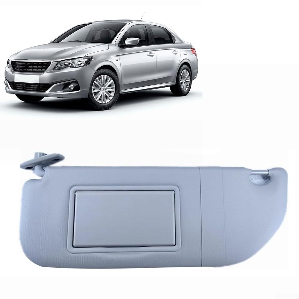 Parasole sinistro per Citroën C3 - 98038433DS Ricambio Lato Conducente con Specchio Telaio ABS e Copertura in Tessuto Oxford