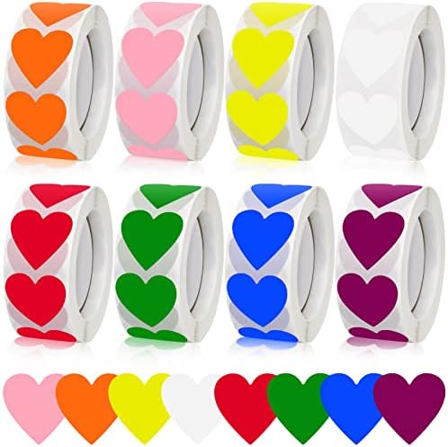 6000 Stück Klebepunkte Bunt - 13mm Punktaufkleber 8 Farben Für Kalender & Basteln