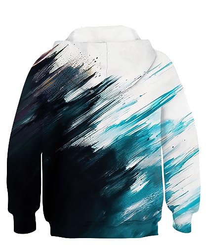 TUONROAD Boys Girls Hoodies 3D Printed Cool Hooded Lightweight 6-16T Hooded Pullover Sweatshirt for Kids2