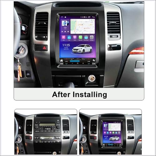 Autoradio Android 15 Qualcomm avec navigation GPS et écran QLED tactile pour Prado 120 - 3