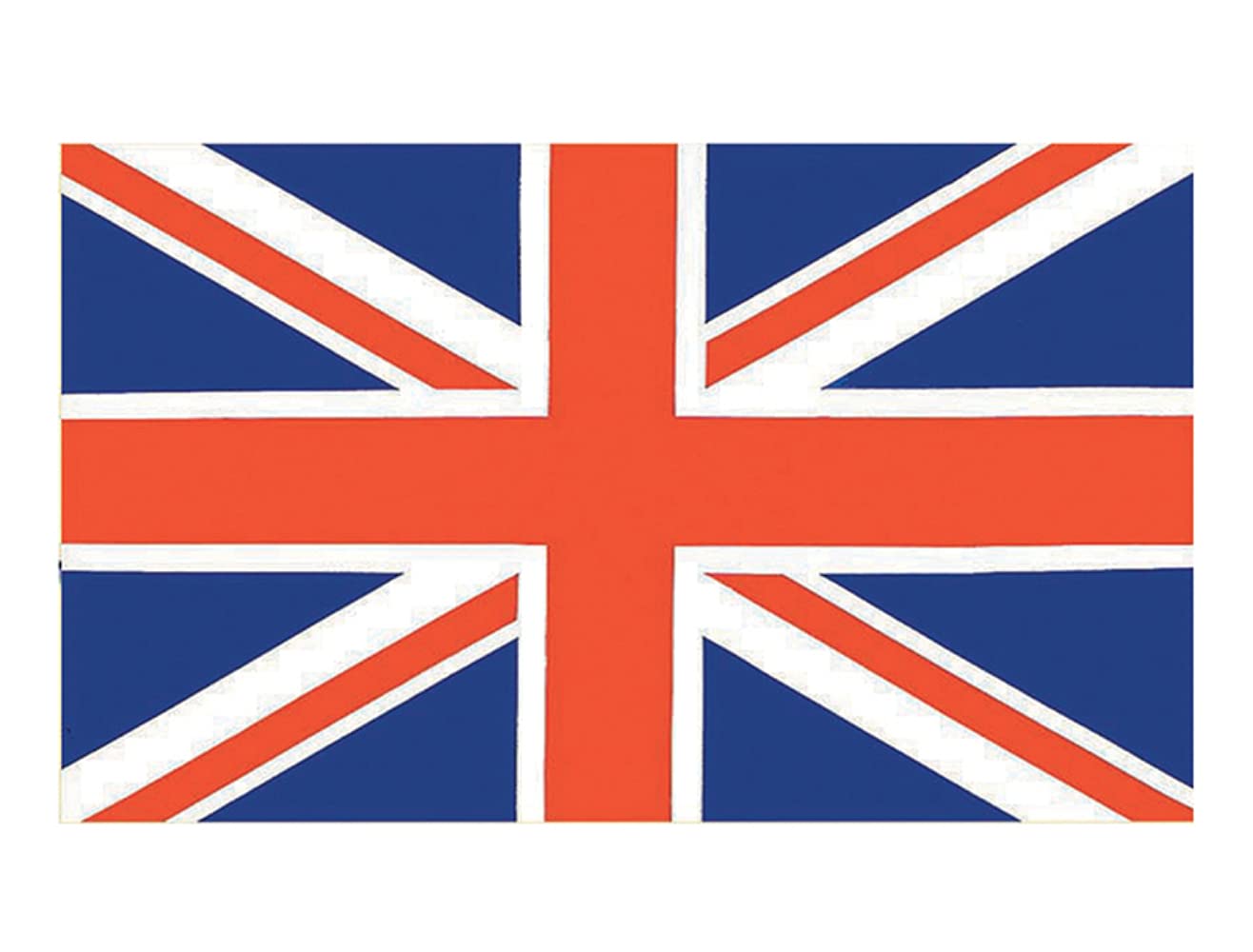 Stow Green Red Union Jack Design Tea Towel - 100% Cotton - White, Blue - 74 Cm