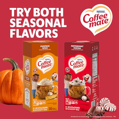Coffee mate Peppermint Mocha Creamer, Liquid Singles, 50/Box - image 9
