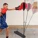 Punching Bag - PP 52.5x15.5x106cm | Speed Ball Reflex Bag Kit | Inflatable Boxing Baģ with Ģloves and Base, Toy, Stable Set for Boys Girls Aged 3-10