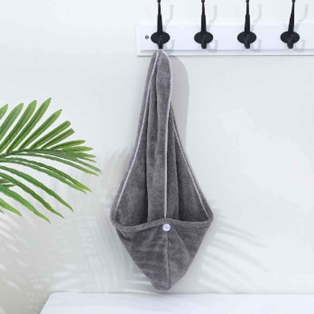 Women Bathroom Super Absorbent Quick-Drying Thicker Microfiber Bath Towel Hair Dry Cap Salon Rapid Drying