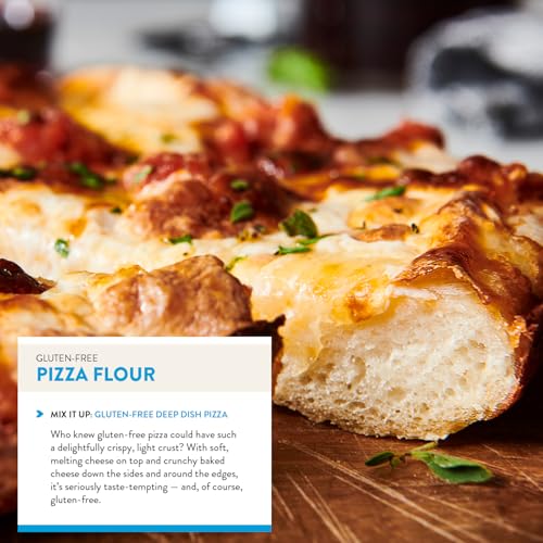 Image of King Arthur Gluten Free Pizza Flour: Crispy Neapolitan-Style Crust - 32 Oz Box, Perfect for GF Baking, Celiac-Friendly, 00 Pizza Dough Mix
