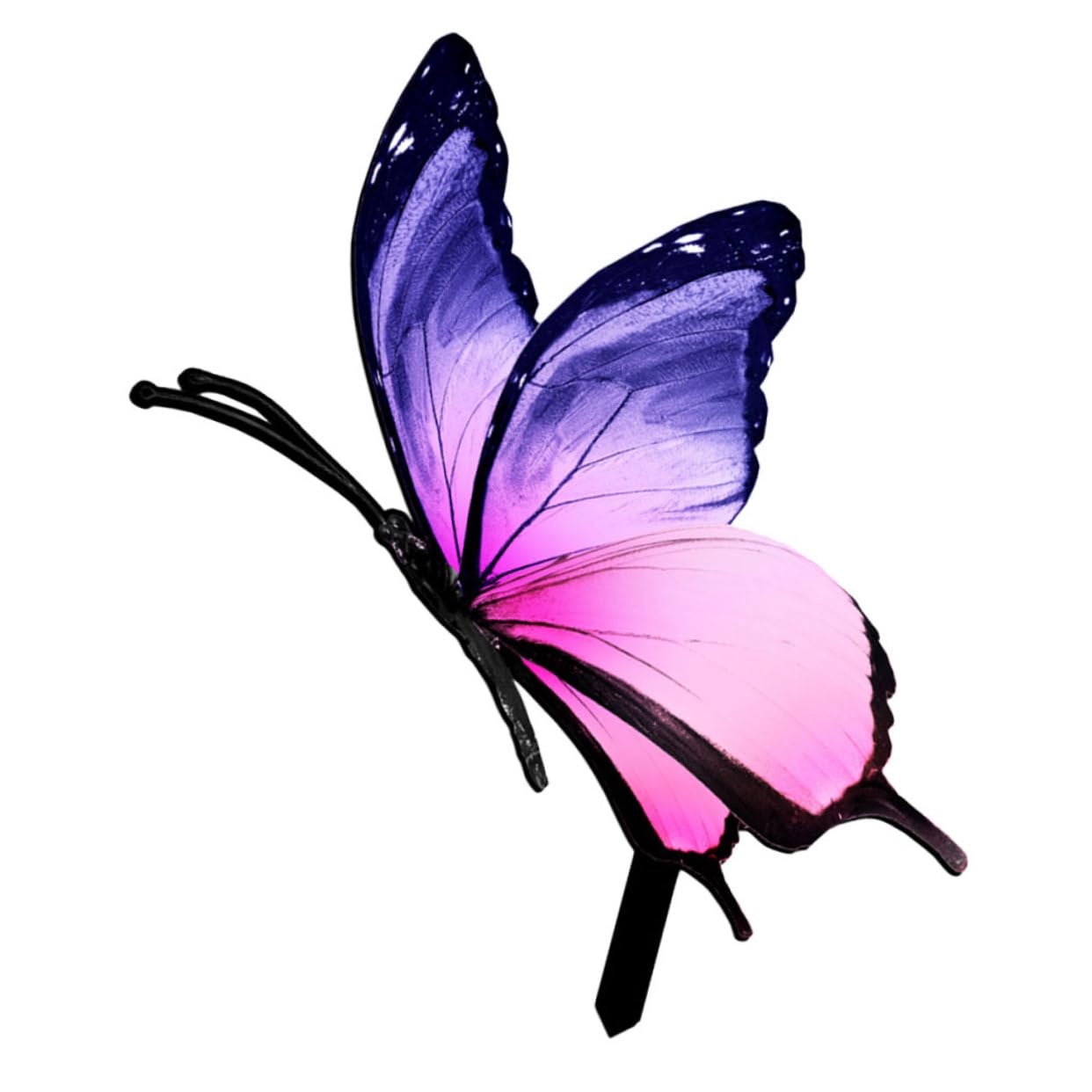 BESTonZON 3 Stück Deko Schmetterling Gartenstecker Acryl Doppelseitige Realistische Garten Dekoration für Außenbereich für Garten und Partys