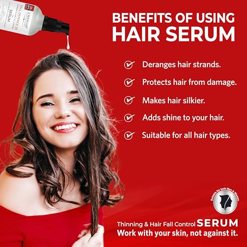 Image of L'avenour Thinning & Hairfall Control Serum for Soft, Smooth & Shiny Hair | Hair Serum For Women & Men - 50ml - Pack of 3