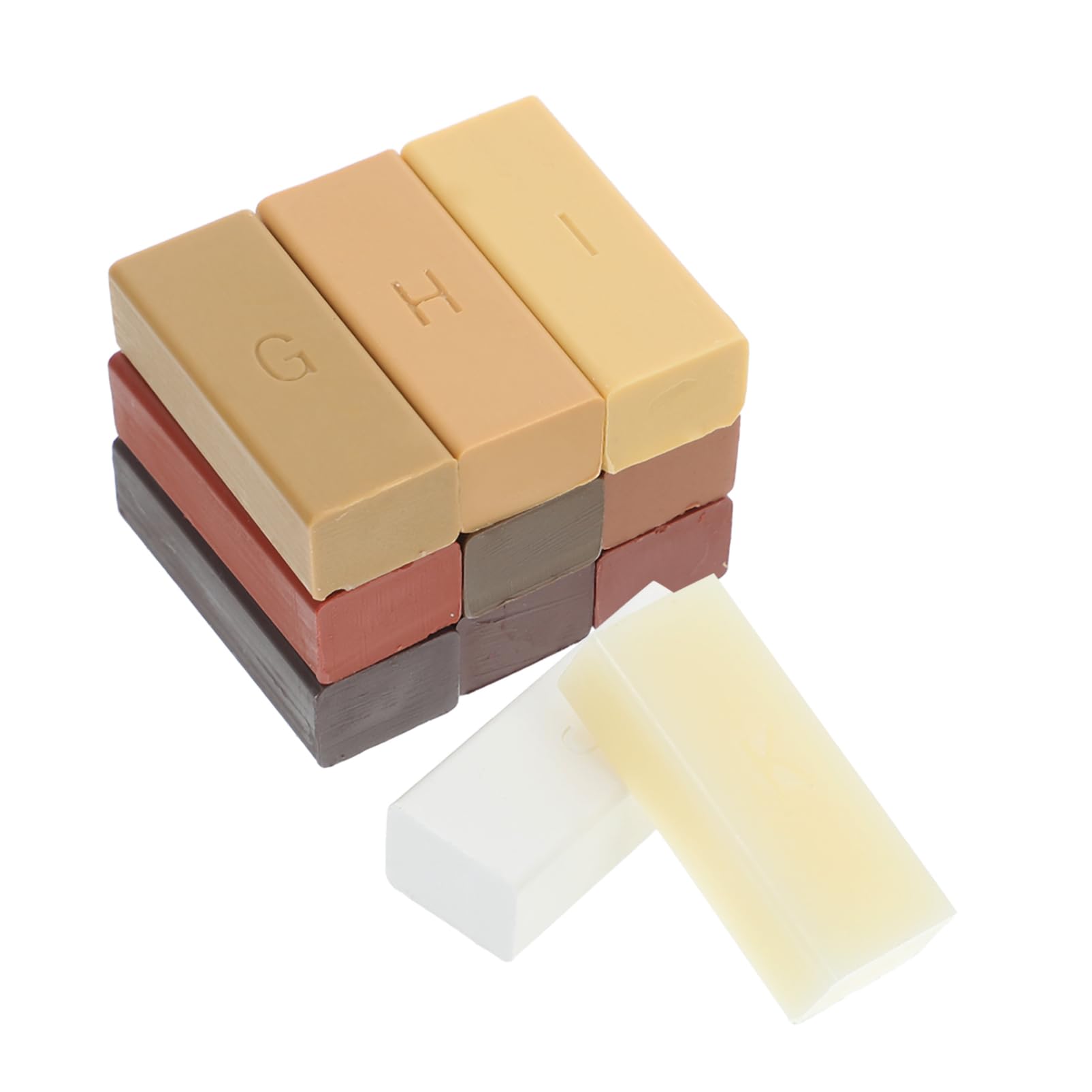 ARTIBETTER 11Pcs Laminate Floor Repair Wax Kit Quick Drying Touch Up Filler for Hardwood Tile Natural Color Blending Effortless Scratch Repair Prolong Floor Life