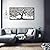 MooMel Wall Art Tree of Life Black and White Abstract Wall Art Canvas Painting for Living Room Bedroom Dining Room Home Office Decor Large Framed Ready to Hang 20"x40"