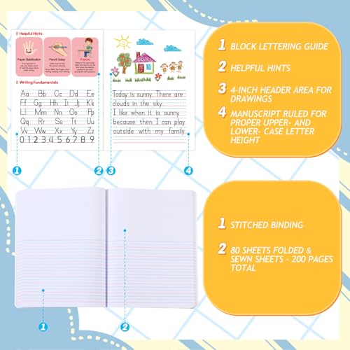 Carnet de dessin et d'écriture pour l'école primaire Watersay