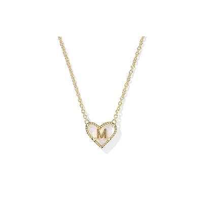Kendra Scott Heart Letter M Short Pendant Women